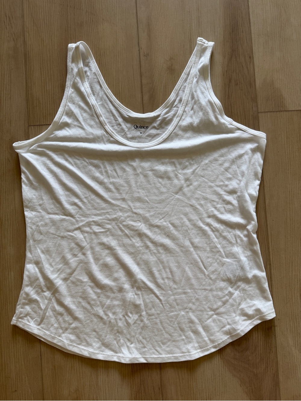 Quince Cream Scoop Neck Tank Top